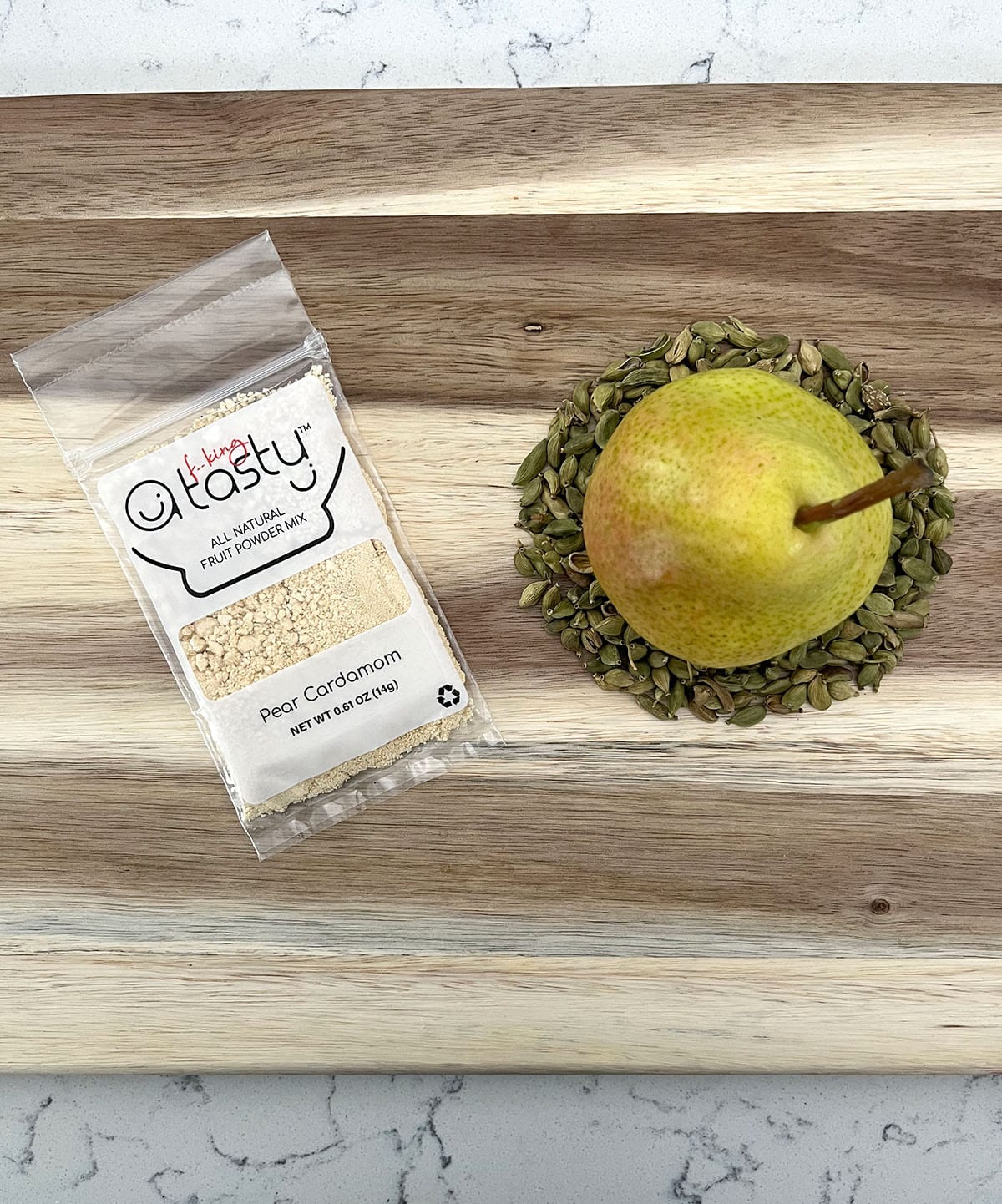 Pear cardamom fruit powder packet